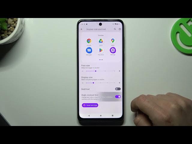 Video thumbnail for Let's Activate High Contrast Text on Motorola Phone! Turn ON High Contrast Text by Default Settings!
