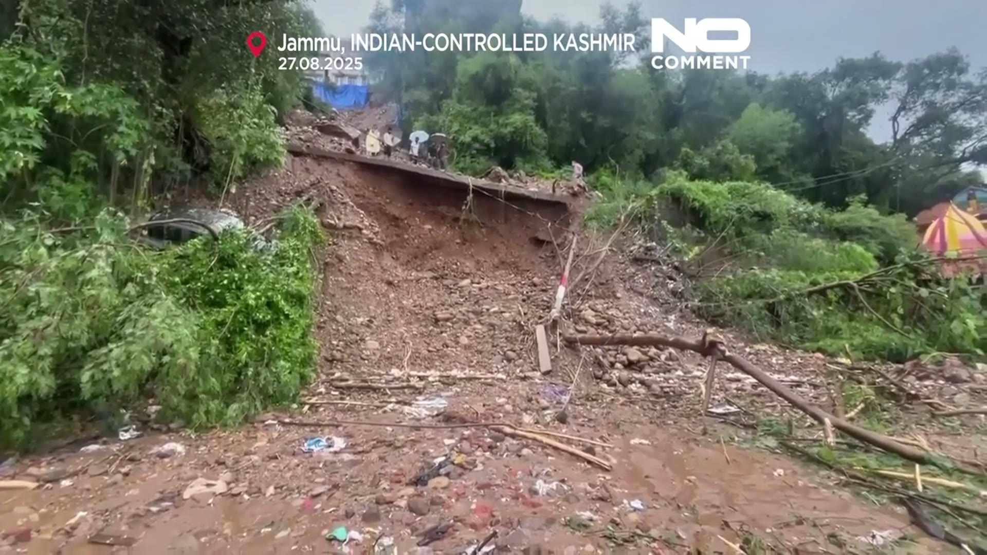 'Video thumbnail for Flash floods and landslide kill dozens in Indian-controlled Kashmir'