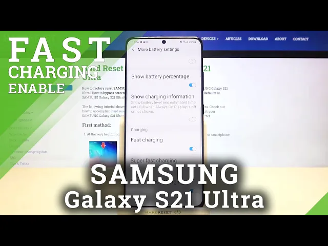 Video thumbnail for Samsung Galaxy S21 Ultra - How to Turn On Fast Wireless Charging?