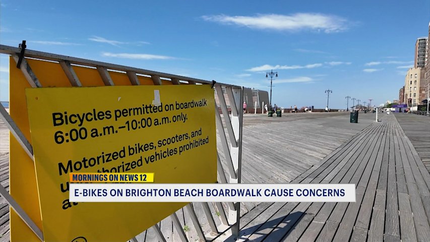 Video thumbnail for ‘They do whatever.’ Brighton Beach residents raise concerns about e-bikes on boardwalk
