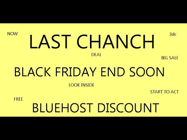 'Video thumbnail for Bluehost Coupon Code 2024  | Black Friday Deal'