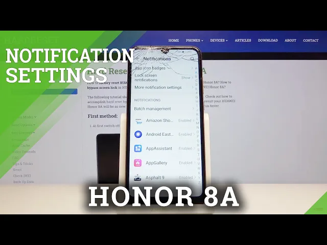 Video thumbnail for How to Enter Notification Settings in HONOR 8A – Mange Notification Settings