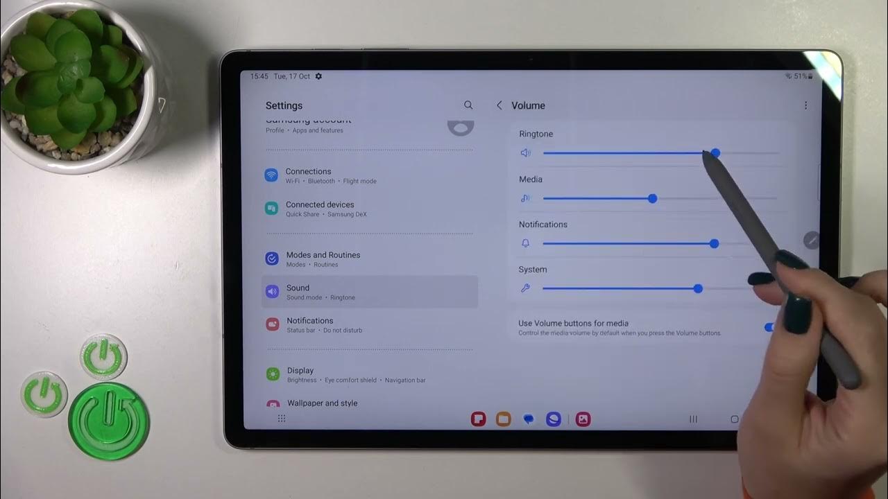 Video thumbnail for How to Find and Manage Sound on the Samsung Galaxy Tab S9 FE+
