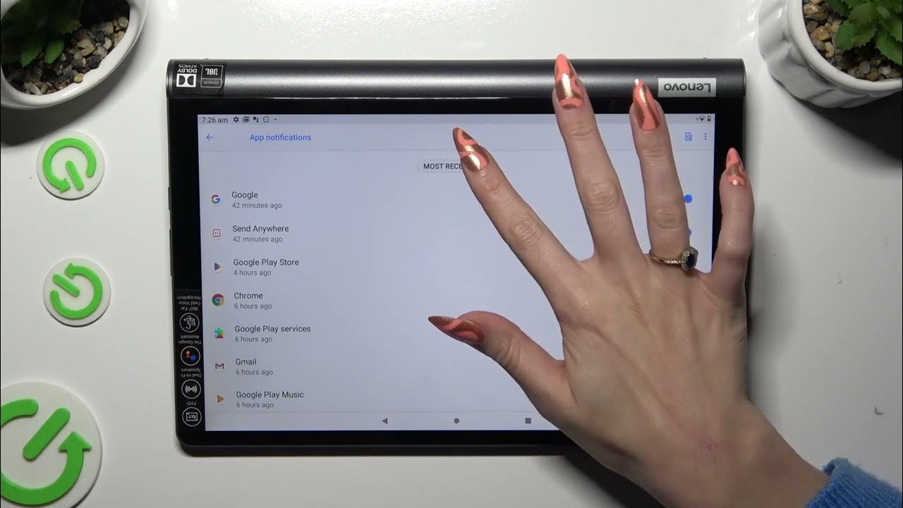 Video thumbnail for How to Turn On/Off App Notifications on LENOVO Yoga Tab 11 YT-J705F?