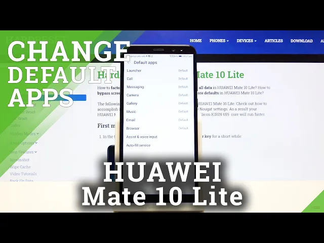Video thumbnail for HUAWEI Mate 10 Lite & Apps Settings - Change Default Apps