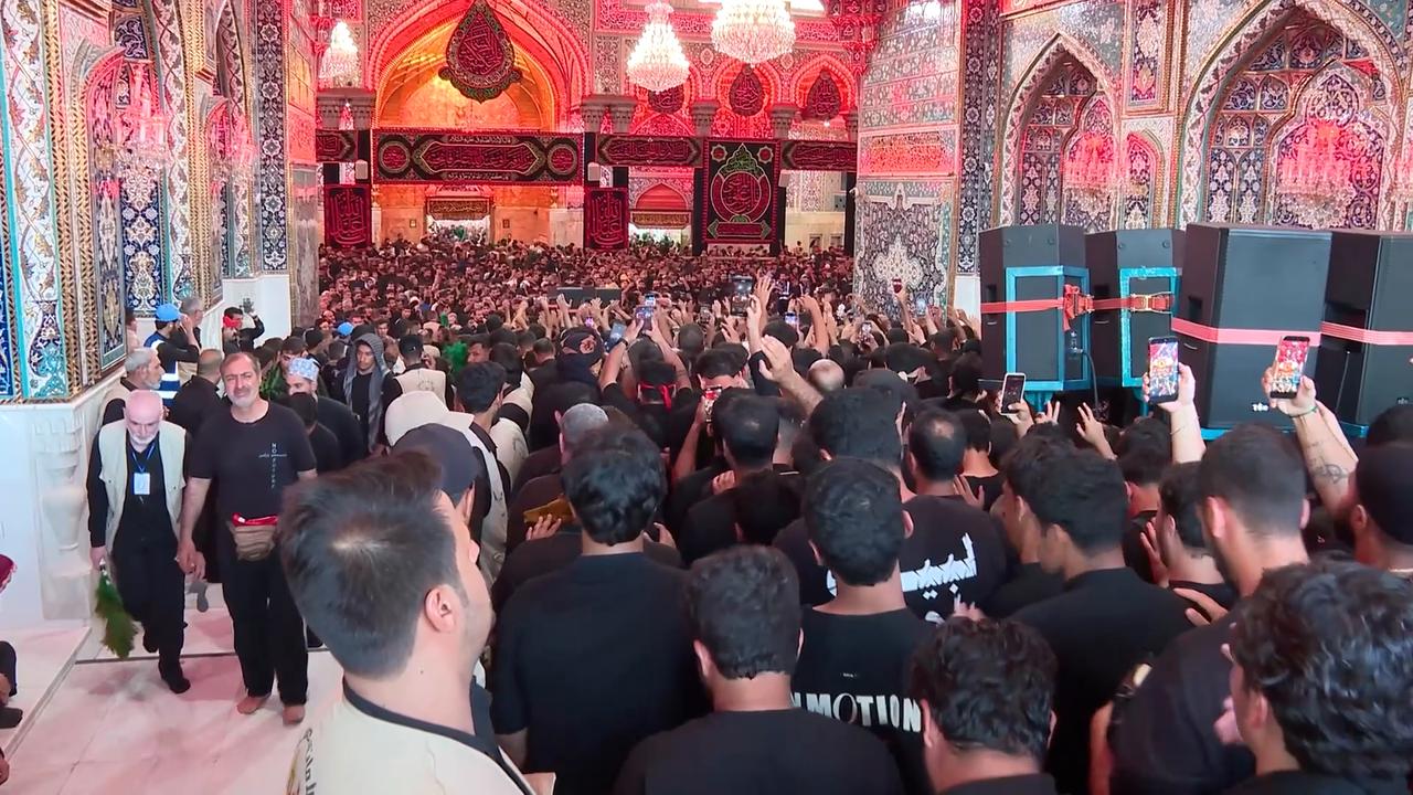 Video thumbnail for Iraq: Arbaeen commemorations continue in Iraq’s Karbala.