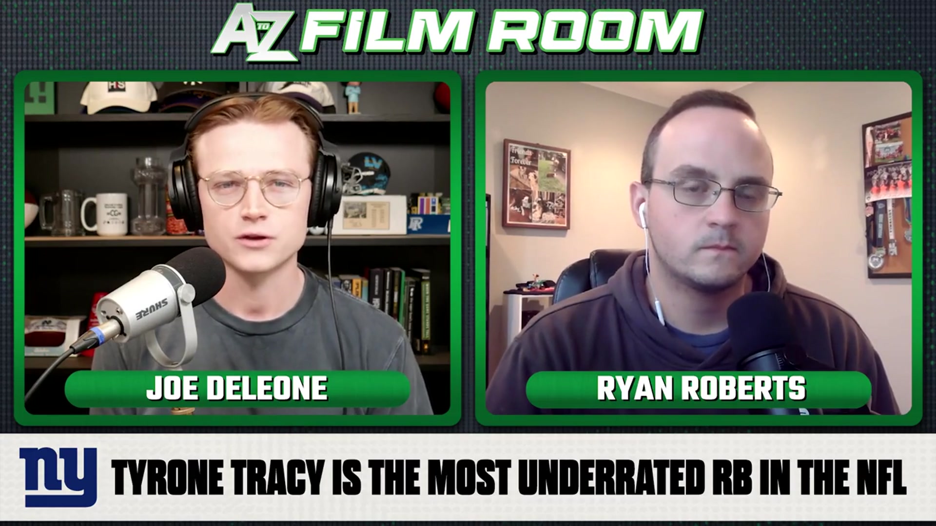 'Video thumbnail for A to Z Sports Film Room: tyrone tracy film breakdown: giants rb ready to explode in 2025?'