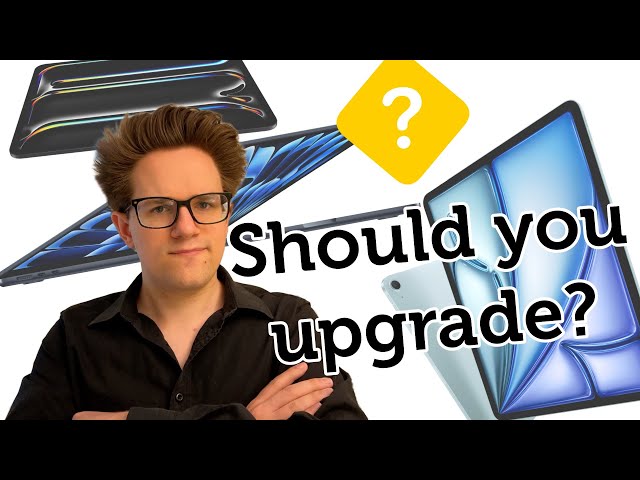 Video thumbnail for Is it time to upgrade to the 2024 iPad Air, iPad Pro or MacBook Air?