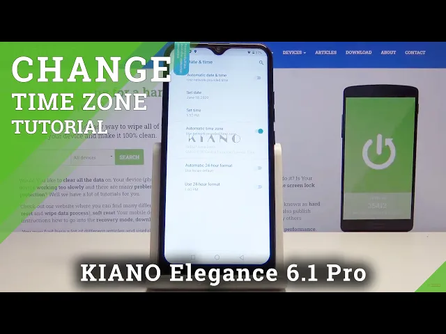 Video thumbnail for How to Change Date & Time in KIANO Elegance 6.1 Pro - Set Up Time Zone