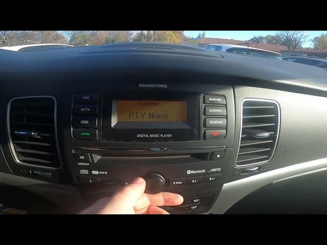 Video thumbnail for How to Use PTY Function in Car Radio in Ssangyong Korando III ( 2010 – 2016 ) - Enable Disable PTY