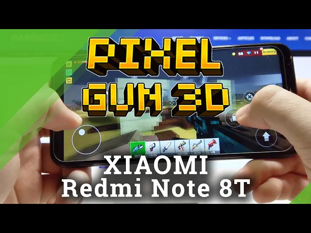 Video thumbnail for Gameplay of Pixel Gun 3D on XIAOMI Redmi Note 8T - Mobile Gaming Test