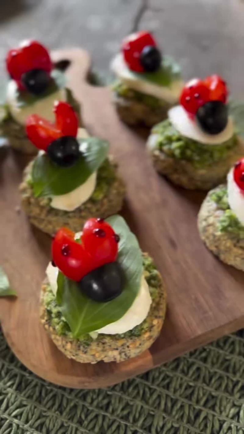 Video thumbnail for Ladybug Inspired Pesto Bites for a Colorful Appetizer