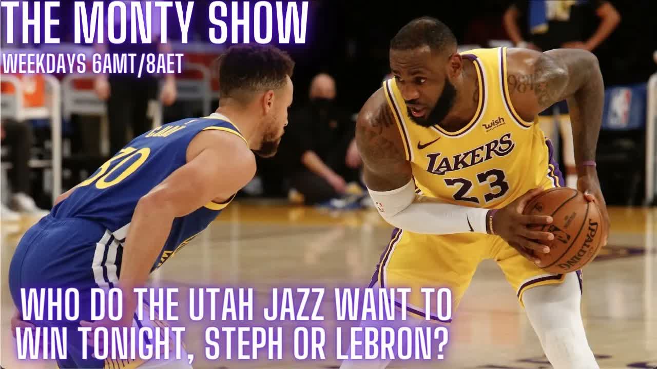 Video thumbnail for The Monty Show: Utah Jazz Playoff Hopes: Steph Curry or LeBron James?