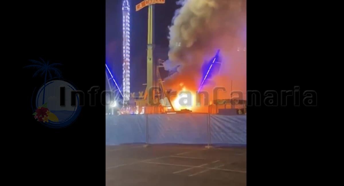 'Video thumbnail for Feuer auf Jahrmarkt in Arguineguin (Mogán)'