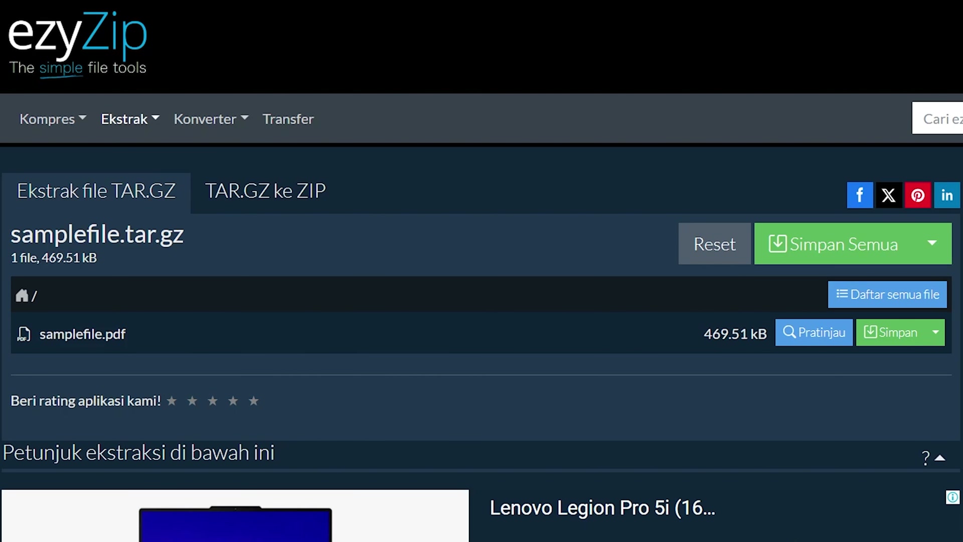 Video thumbnail for 📦 Buka & Ekstrak File TAR.GZ/TGZ Online – Tanpa Perangkat Lunak!