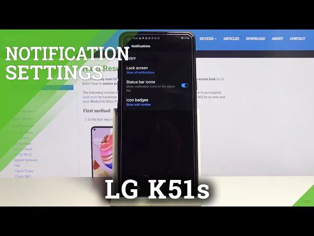 Video thumbnail for How to Enter Notification Settings in LG K51s – Find Notification Options
