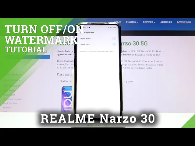 Video thumbnail for How to Turn On Camera Watermark on REALME Narzo 30 5G - Turn Off Watermark