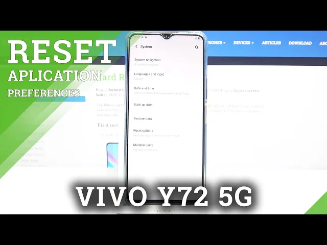 Video thumbnail for How to Reset App Preferences in Vivo Y72 5G - Access Apps Settings