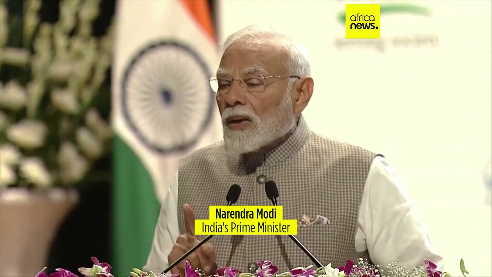 'Video thumbnail for India's Prime Minister vows no compromise on agriculture as US tariff war escalates'