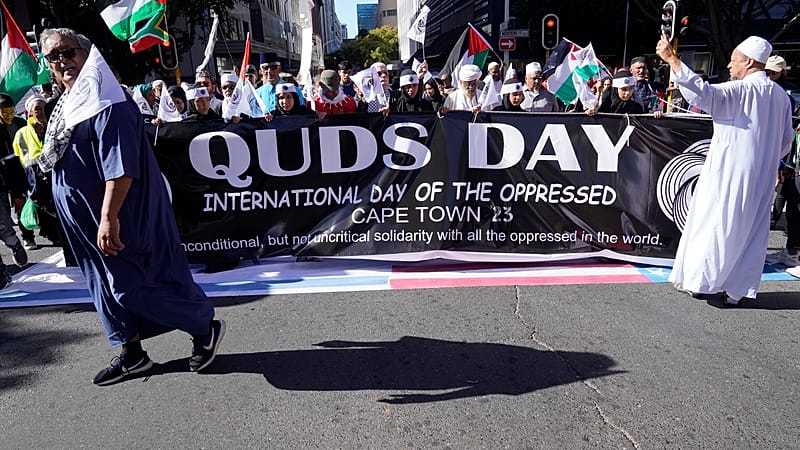 Video thumbnail for Cape Town rallies for Quds Day as US-Israel strikes rock Tehran