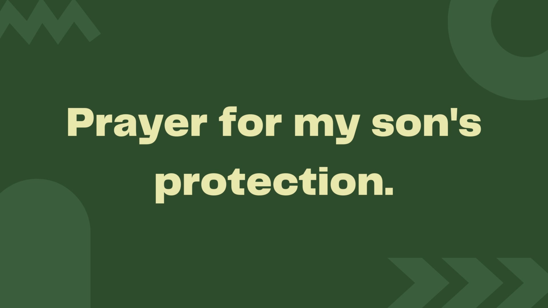 Video thumbnail for 3Prayers for your son as a mother Protection, Health, Finances