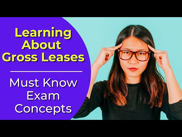 Video thumbnail for Gross Lease: What is it? Real estate license exam questions.