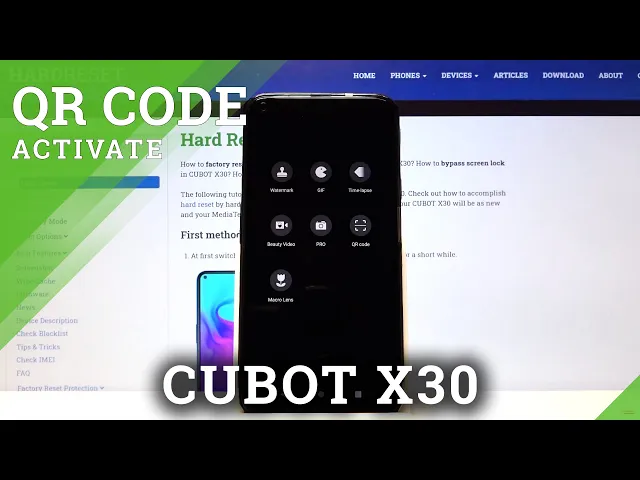 Video thumbnail for How to Scan QR Codes in CUBOT X30 – Allow Camera to Scan QR Codes