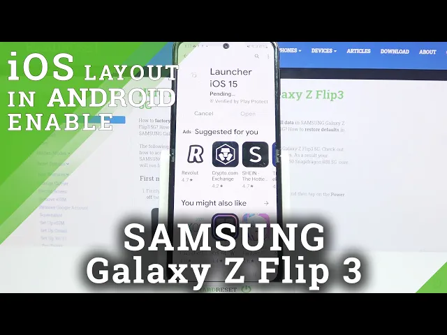 Video thumbnail for How to Get & Apply iOS Launcher on SAMSUNG Galaxy Z Flip 3 – Download & Install Apple Layout