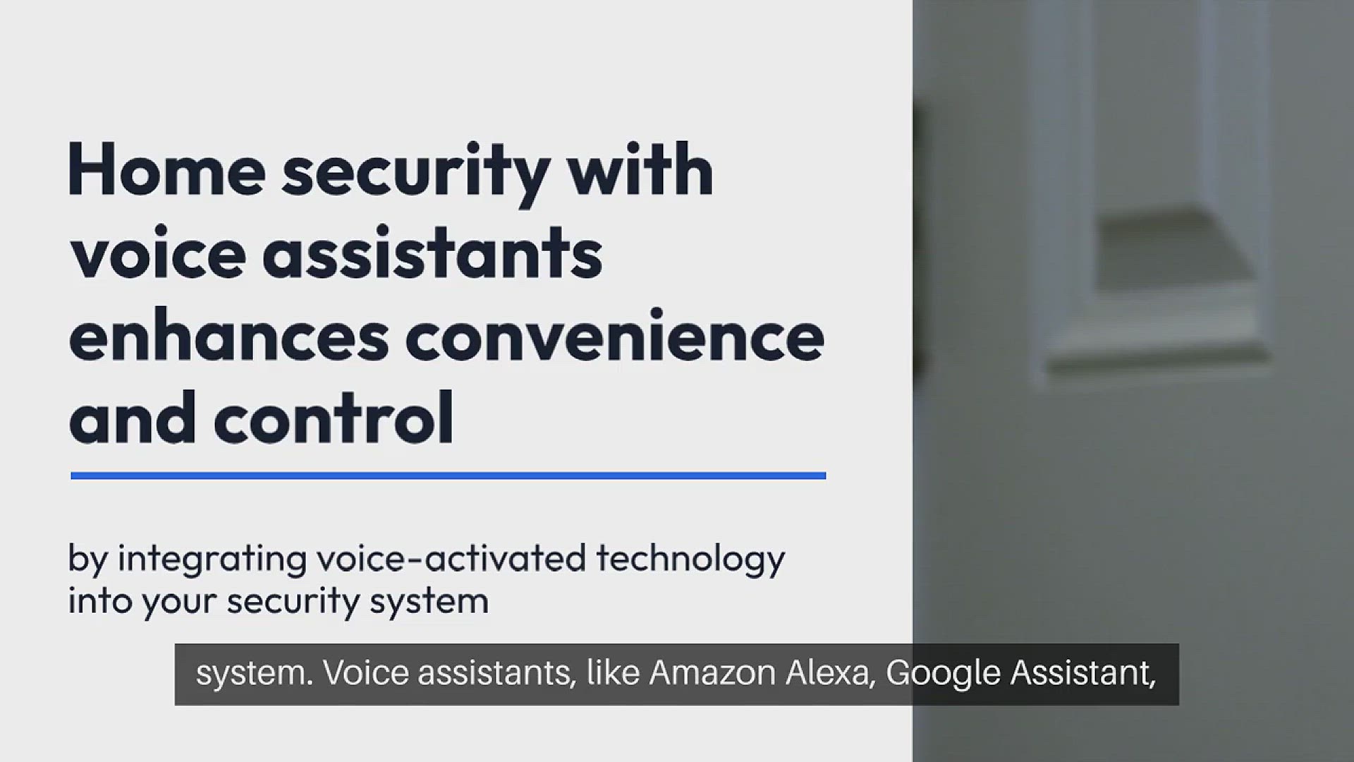 Video thumbnail for Home Security with Voice Assistants
