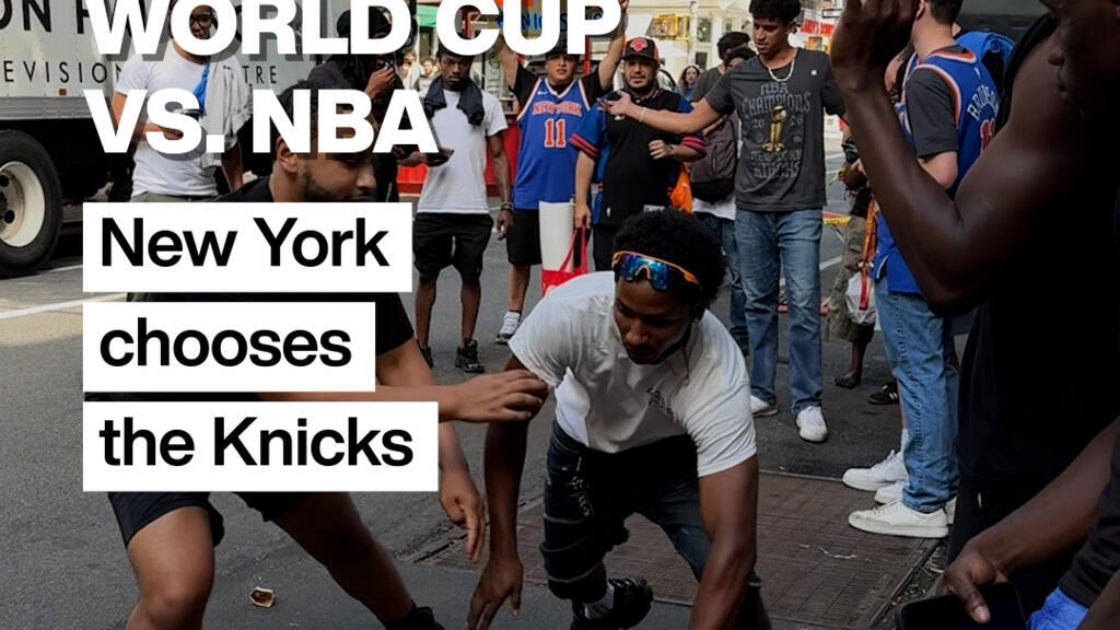Video thumbnail for World Cup? Not today: New York is celebrating the Knicks