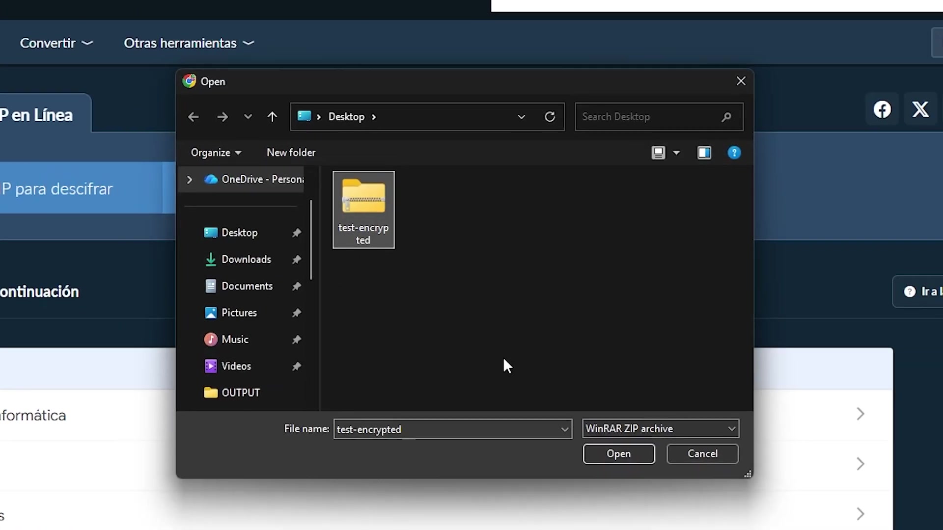 Video thumbnail for 📦 Cómo Descifrar la Contraseña de un Archivo ZIP en Línea Gratis | Sin Instalar Software
