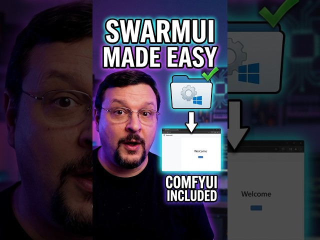 Video thumbnail for SwarmUI Beta: Install & Setup Made EASY! #shorts