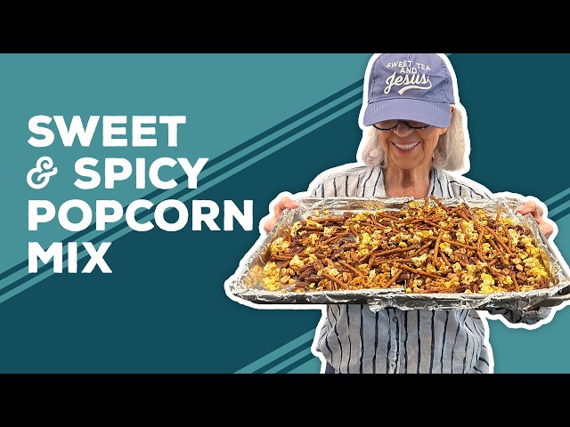 Video thumbnail for Love & Best Dishes: Sweet & Spicy Popcorn Mix Recipe | Snack Mix Ideas