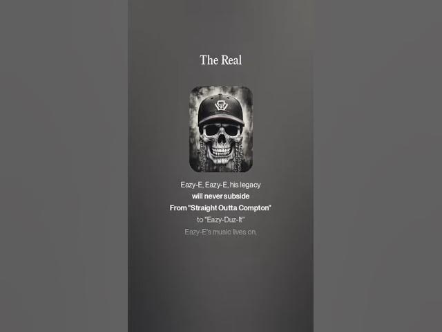 Video thumbnail for Eazy-E The Real