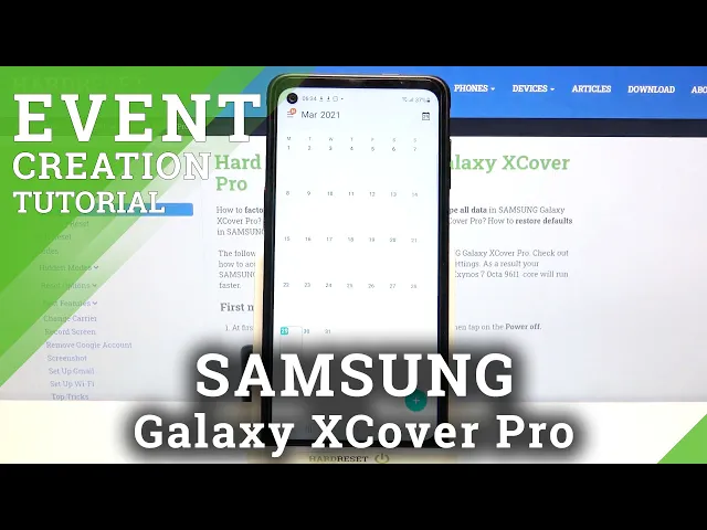 Video thumbnail for How to Add Event to Calendar in Samsung Galaxy XCover Pro  - Create Reminder
