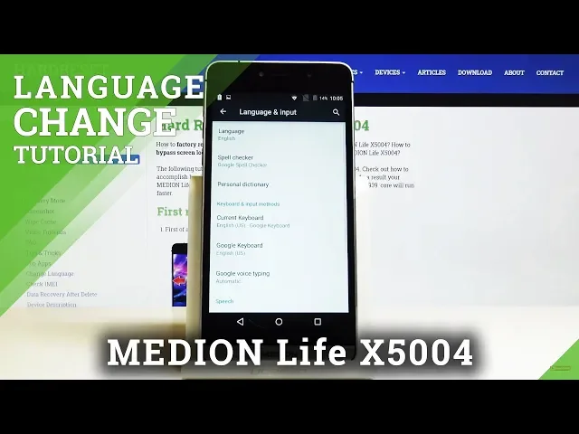 Video thumbnail for How to Change Language in MEDION Life X5004 – Set Up Language