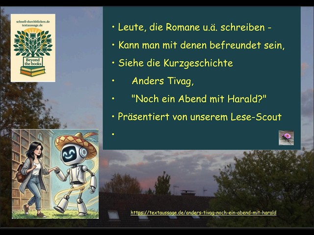 Video thumbnail for Freundschaft mit Leuten, die Romane schreiben? Diese Kurzgeschichte zeigt, wo es Probleme geben kann