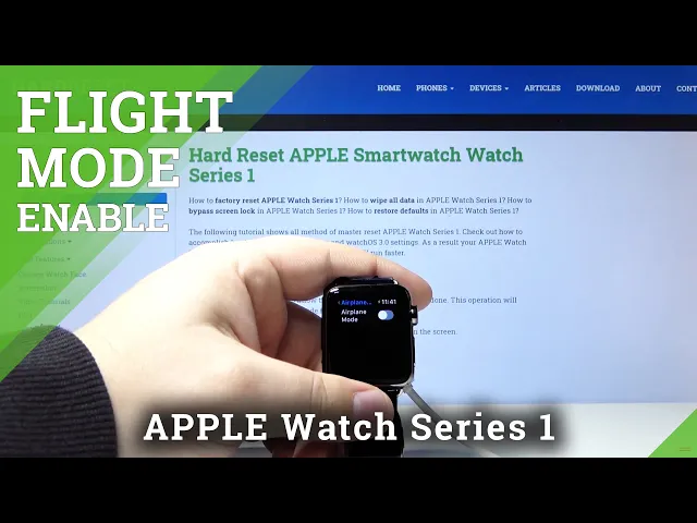 Video thumbnail for How to Enable Flight Mode in APPLE Watch Series 1 – Disable Connection