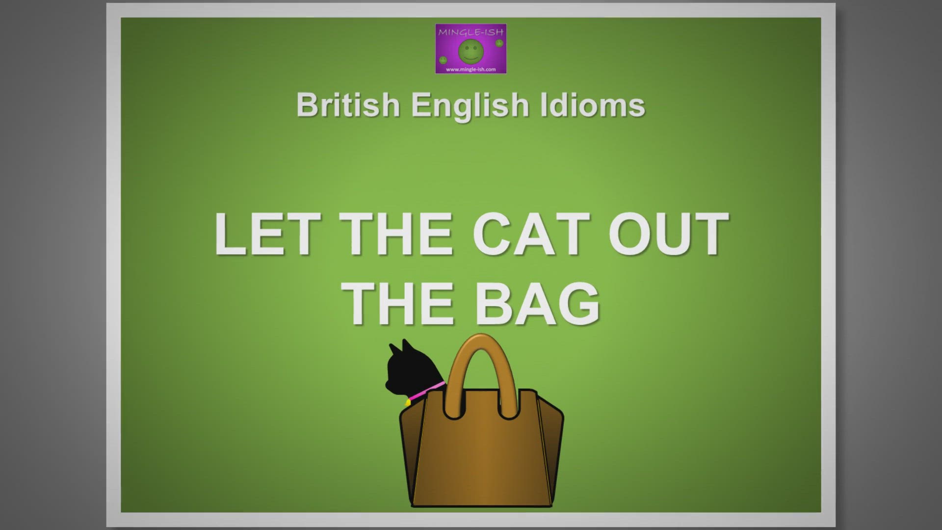 'Video thumbnail for Let the Cat out the Bag: Idiom Meaning & Quick Examples'