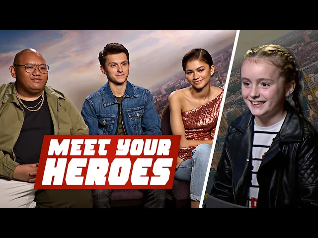 Video thumbnail for Zendaya Ghosted Tom Holland 😱🤣 Tom Holland, Zendaya & Jacob Interviewed By 8 Year Old Fan!