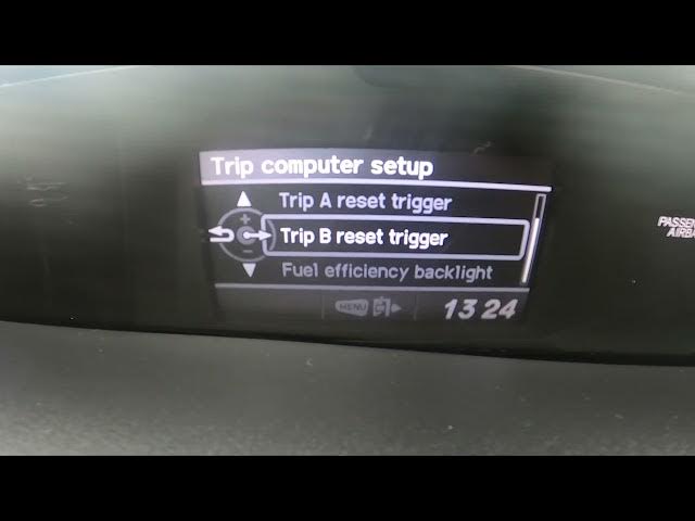 Video thumbnail for How to Reset Trip A and B Data in Honda Civic IX ( 2012 - 2017 ) - Clear Trip B Data