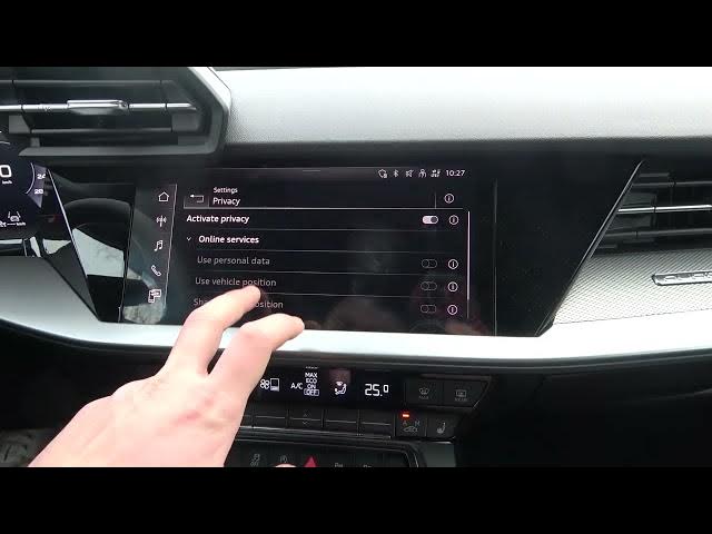 Video thumbnail for How to Manage Privacy Settings in Audi A3 8Y ( 2020 - now ) - Set Privacy Settings