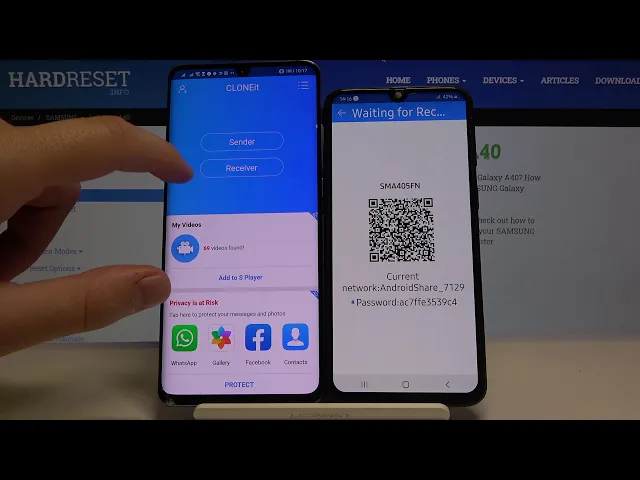 Video thumbnail for Transfer Data from SAMSUNG Galaxy A40 to Android Phone – Copy All Data from SAMSUNG by CLONEit