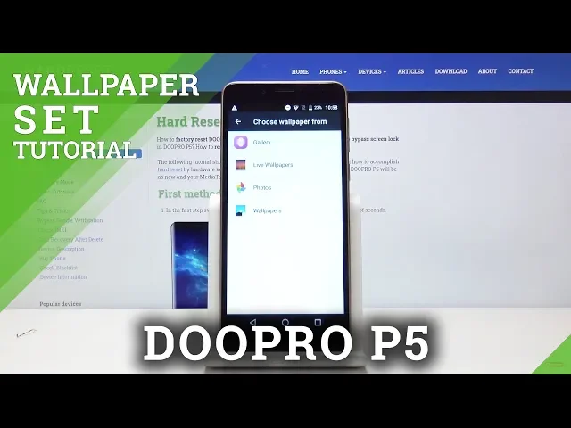 Video thumbnail for How to Change Wallpaper in DOOPRO P5 – Personalize Display