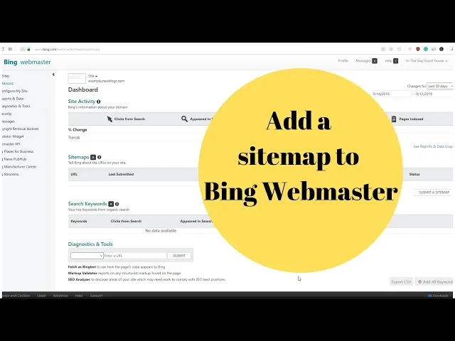 Video thumbnail for How to add a sitemap and new blog posts to Bing Webmaster
