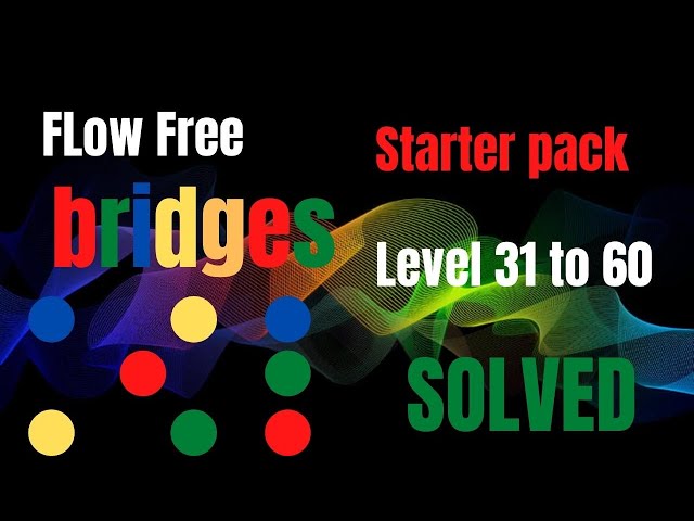 Video thumbnail for Flow free level 31 to 60 solved | starter pack of flow free