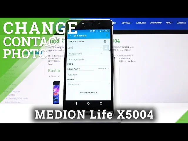 Video thumbnail for How to Add Photo to Contact in MEDION Life X5004 – Personalize Contact