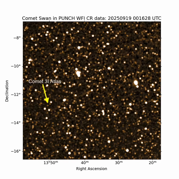 Video thumbnail for Comet 3I/ATLAS And Comet SWAN Seen From NASA's PUNCH