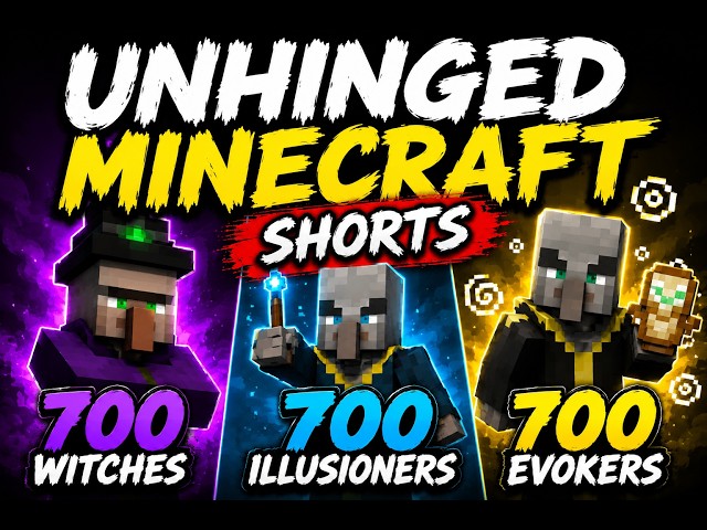 Video thumbnail for UNHINGED Minecraft Shorts!!