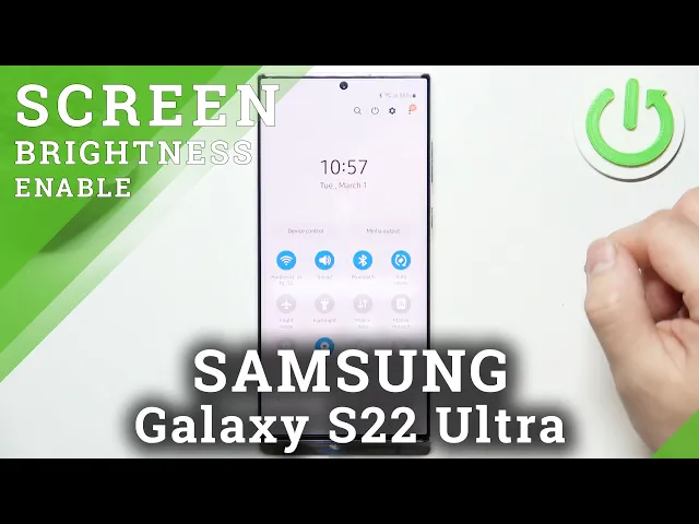 Video thumbnail for How to Change Display Brightness Level on Samsung Galaxy S22 Ultra – Display Settings